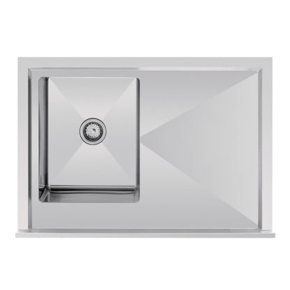 Vogue Single Bowl Sink L/H Drainer - 1000mm x 700mm 90mm Drain • PAS-HC913