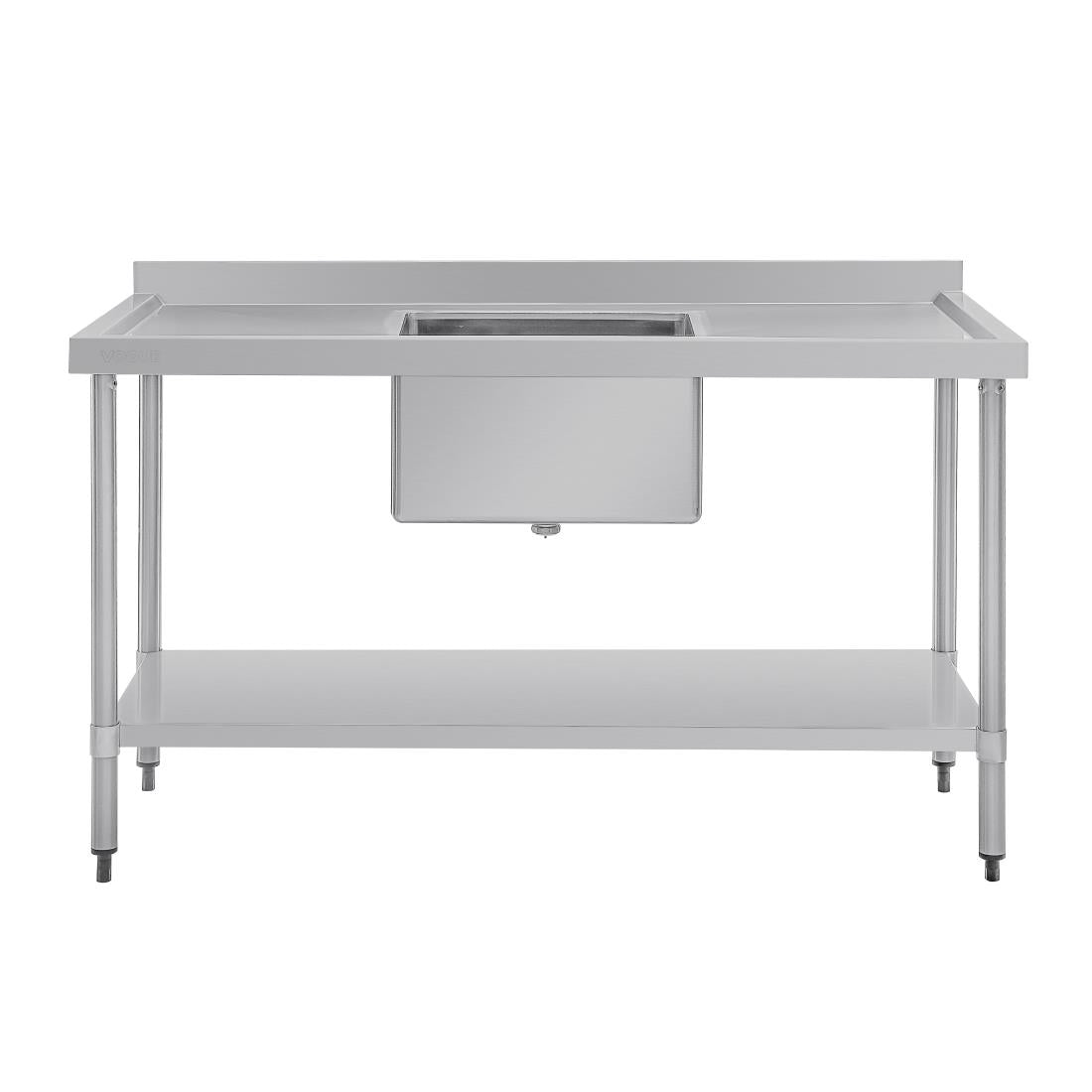 Vogue Single Bowl Sink Double Drainer - 1500mm x 700mm 90mm Drain • PAS-HC918