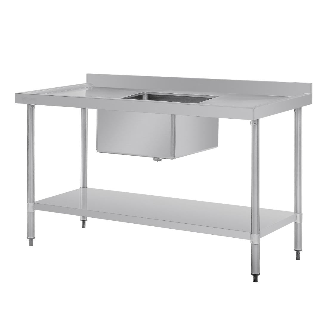 Vogue Single Bowl Sink Double Drainer - 1500mm x 700mm 90mm Drain • PAS-HC918