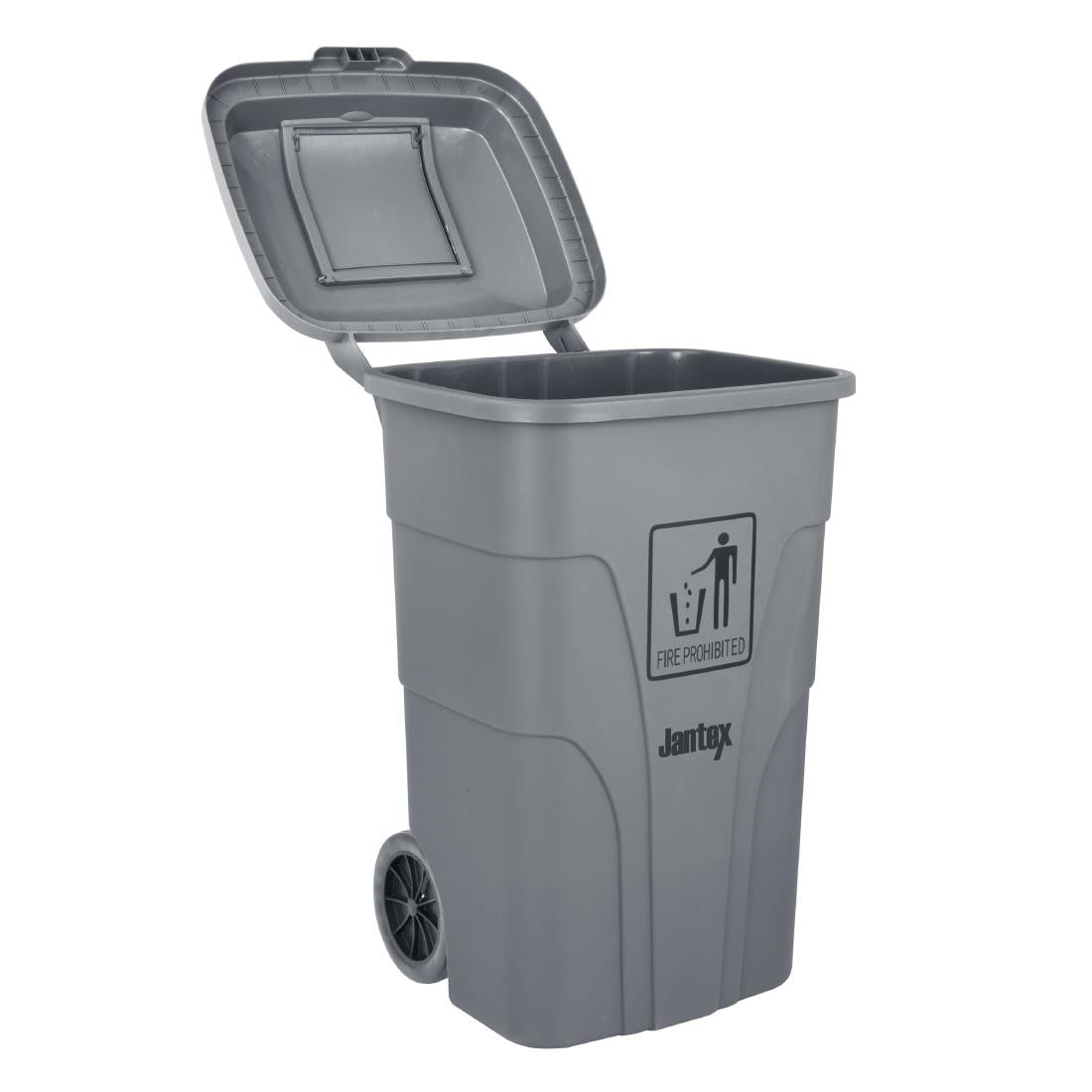 Jantex Wheelie Bin Grey 120Ltr (Capacity: 120Ltr | 887(H)x445(W)mm | Foot Pedal Operation) • PAS-HC923