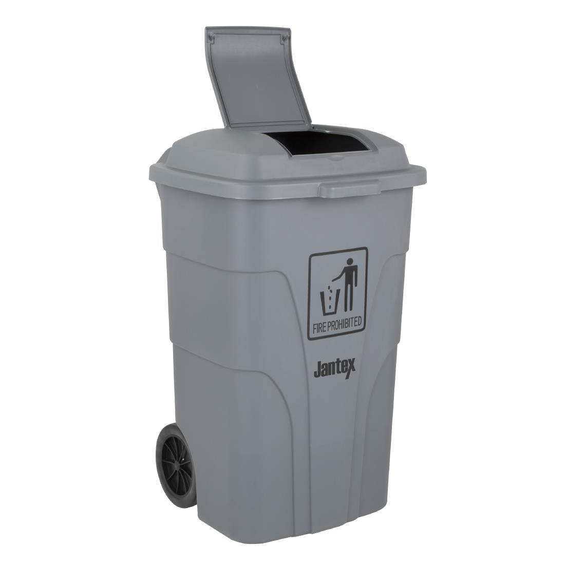 Jantex Wheelie Bin Grey 120Ltr (Capacity: 120Ltr | 887(H)x445(W)mm | Foot Pedal Operation) • PAS-HC923