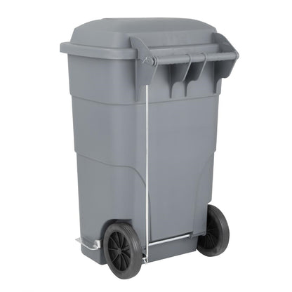 Jantex Wheelie Bin Grey 120Ltr (Capacity: 120Ltr | 887(H)x445(W)mm | Foot Pedal Operation) • PAS-HC923