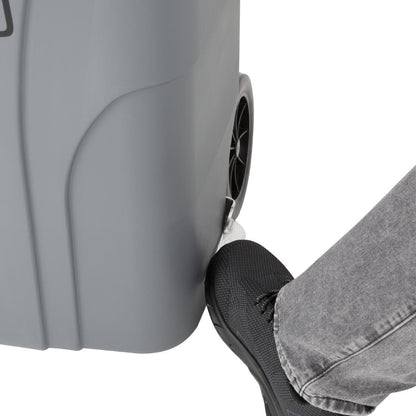 Jantex Wheelie Bin Grey 120Ltr (Capacity: 120Ltr | 887(H)x445(W)mm | Foot Pedal Operation) • PAS-HC923