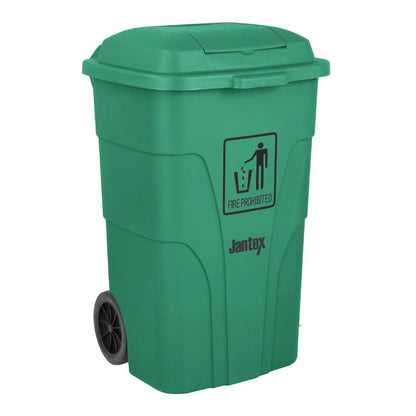 Jantex Wheelie Bin Green 120Ltr (Capacity: 120Ltr | 887(H)x445(W)mm | Foot Pedal Operation) • PAS-HC924