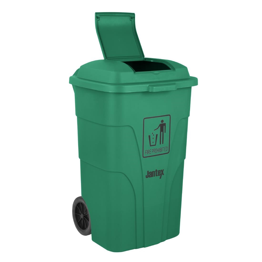 Jantex Wheelie Bin Green 120Ltr (Capacity: 120Ltr | 887(H)x445(W)mm | Foot Pedal Operation) • PAS-HC924