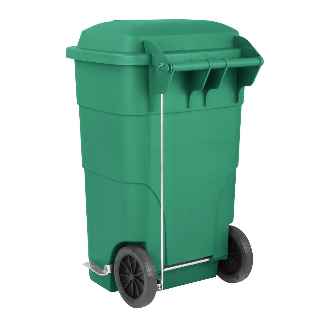 Jantex Wheelie Bin Green 120Ltr (Capacity: 120Ltr | 887(H)x445(W)mm | Foot Pedal Operation) • PAS-HC924
