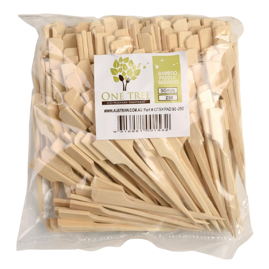 Bamboo Paddle Skewers 90mm (250 Pack) (Pack of 250) • PAS-HC981