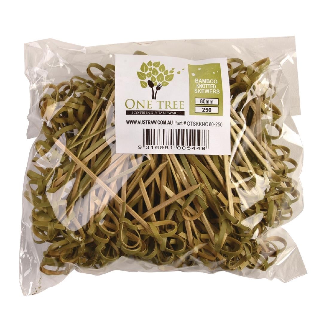 Bamboo Knotted Skewer Pick - 80mm (250 Pack) (Pack of 250) • PAS-HC984