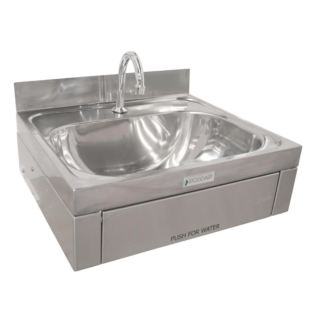Stoddart Plumbing 11Ltr Wash Basin Knee Operated With Splashback • PAS-HD028