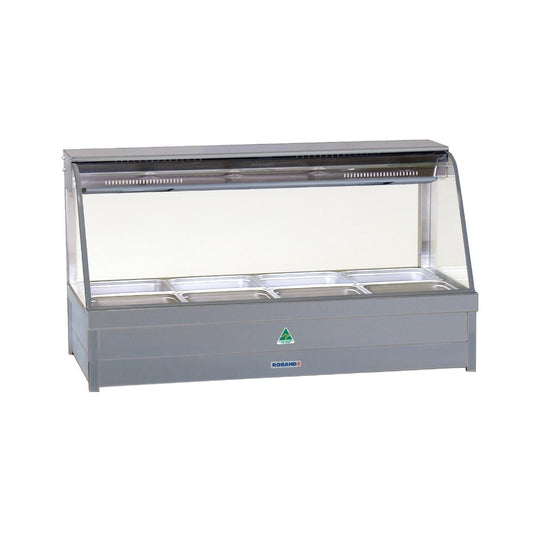 Roband C25 Curved Glass Hot Foodbar With 10x 1/2 Gastronorm Pans • PAS-HJ550