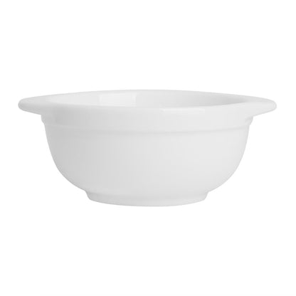 Olympia Whiteware Eared Bowl - 250ml 130x105x50mm (6 Pack) (250ml | 130(L) x 105(W) x 50(D)mm | Pack Quantity: 6) • PAS-HP853