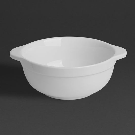 Olympia Whiteware Eared Bowl - 640ml 183x150x64mm (4 Pack) (640ml | 183(L) x 150(W) x 64(D)mm | Pack Quantity: 4) • PAS-HP854