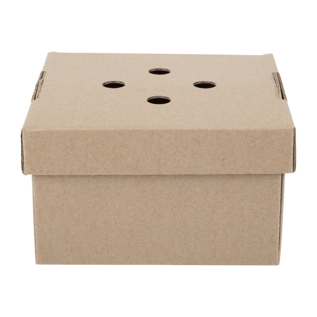 Fiesta Compostable Fold-Out Burger Boxes (100 Pack) (90(H)x150(W)x150(D)mm | Pack Quantity: 100) • PAS-HP942