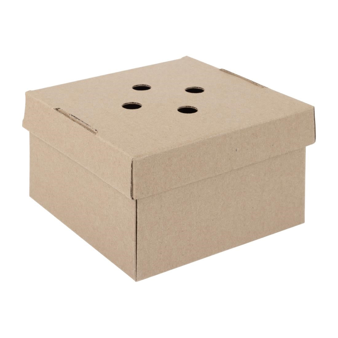 Fiesta Compostable Fold-Out Burger Boxes (100 Pack) (90(H)x150(W)x150(D)mm | Pack Quantity: 100) • PAS-HP942