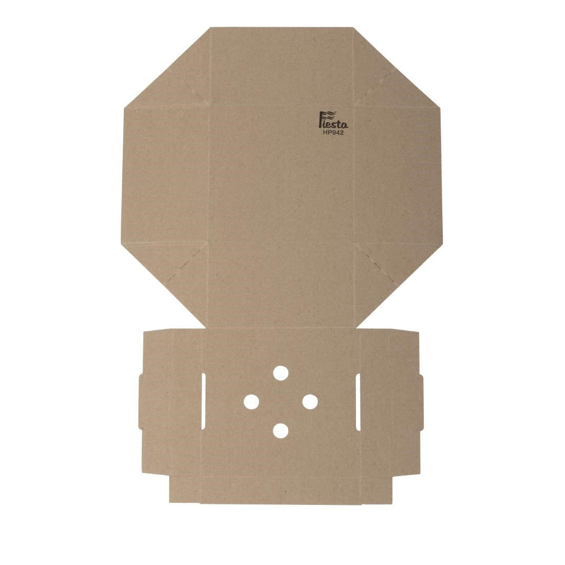 Fiesta Compostable Fold-Out Burger Boxes (100 Pack) (90(H)x150(W)x150(D)mm | Pack Quantity: 100) • PAS-HP942