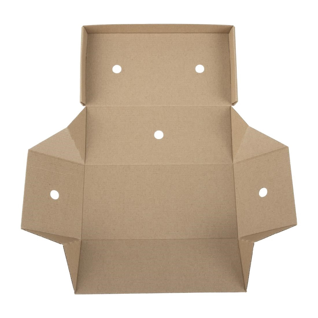 Fiesta Compostable Fold-Out Takeaway Boxes (100 Pack) (105(H)x250(W)x130(D)mm. Pack Quantity: 100) • PAS-HP943