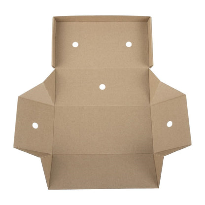 Fiesta Compostable Fold-Out Takeaway Boxes (100 Pack) (105(H)x250(W)x130(D)mm. Pack Quantity: 100) • PAS-HP943