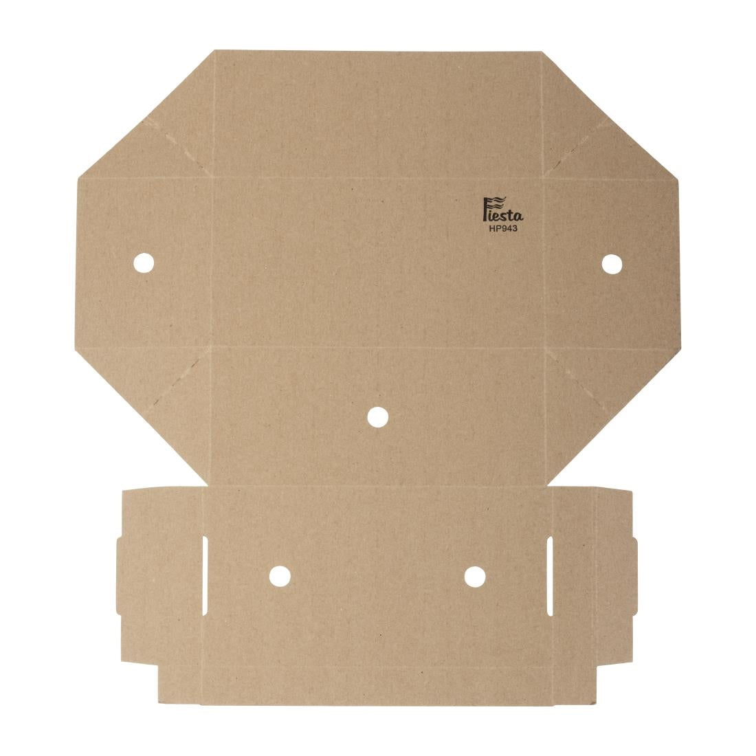 Fiesta Compostable Fold-Out Takeaway Boxes (100 Pack) (105(H)x250(W)x130(D)mm. Pack Quantity: 100) • PAS-HP943