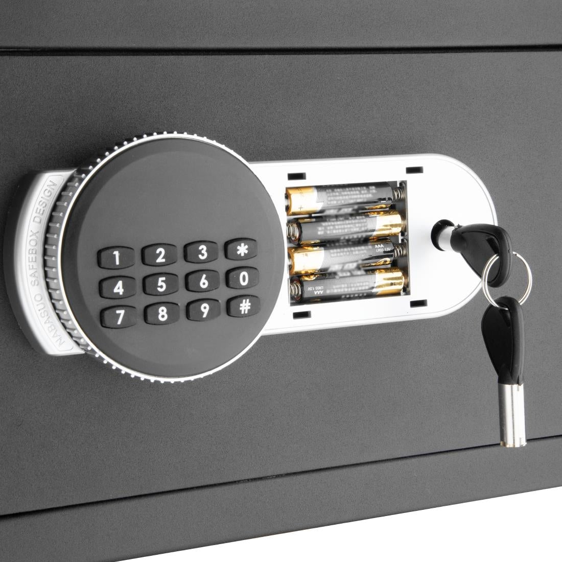 Bolero Standard Hotel Room Safe Black 200x310x200mm (200(H)x310(W)x200(D)mm) • PAS-HP950