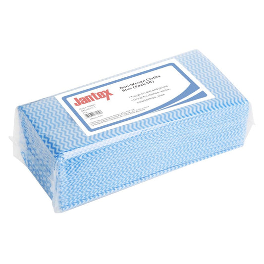 Jantex Non-Woven Cloths Blue (50 Pack) (600(L)x300(W)mm | Pack Quantity: 50) • PAS-HS597