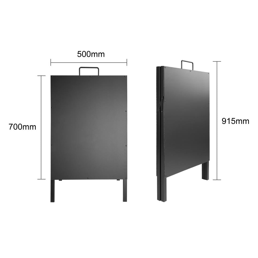Olympia Metal Framed Pavement Board with Carry Handle 500x850mm (500(L)x482(W)x887(H)mm) • PAS-HS805