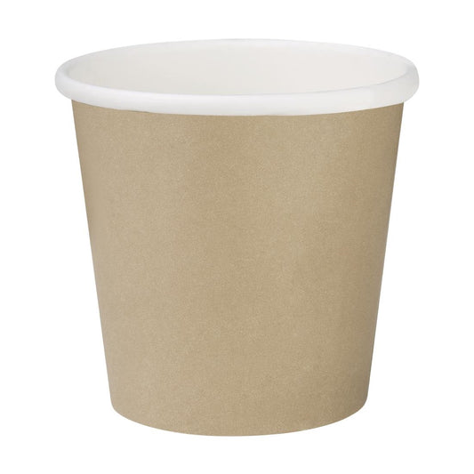 "Fiesta Recyclable Hot Cups Single Wall Kraft 170ml (50 Pack)" (170ml | Pack Quantity: 50) • PAS-HT465