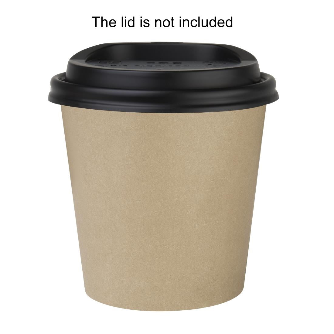"Fiesta Recyclable Hot Cups Single Wall Kraft 170ml (50 Pack)" (170ml | Pack Quantity: 50) • PAS-HT465