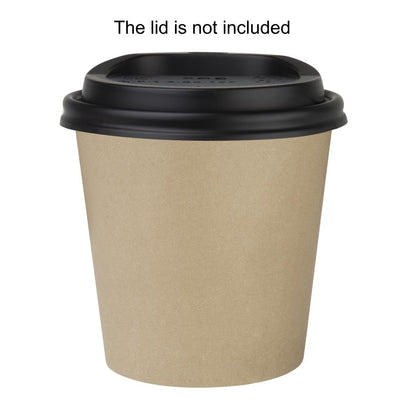 "Fiesta Recyclable Hot Cups Single Wall Kraft 170ml (50 Pack)" (170ml | Pack Quantity: 50) • PAS-HT465