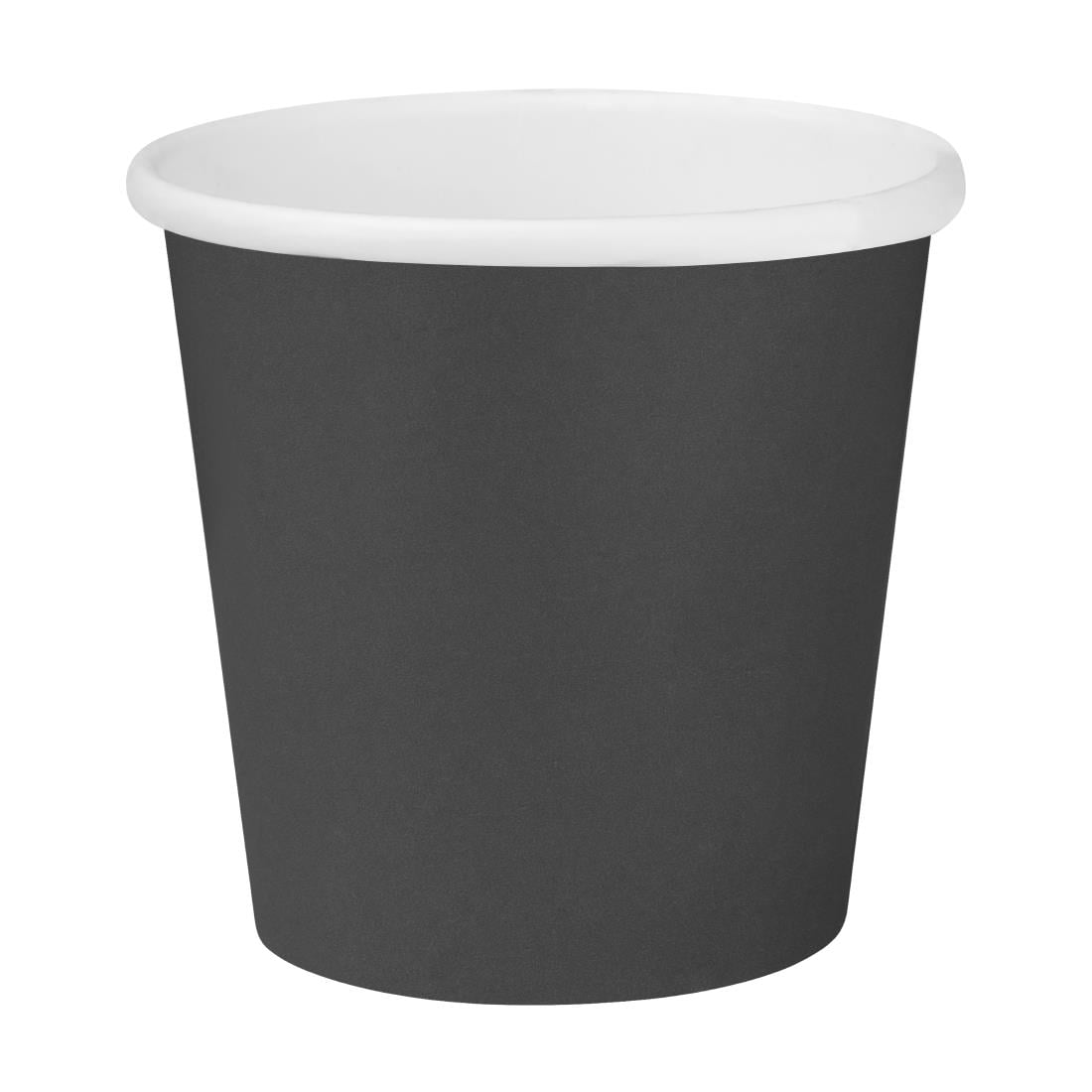 Fiesta Recyclable Hot Cups Single Wall Black 170ml (1000 Pack) (170ml | Pack Quantity: 1000) • PAS-HT468