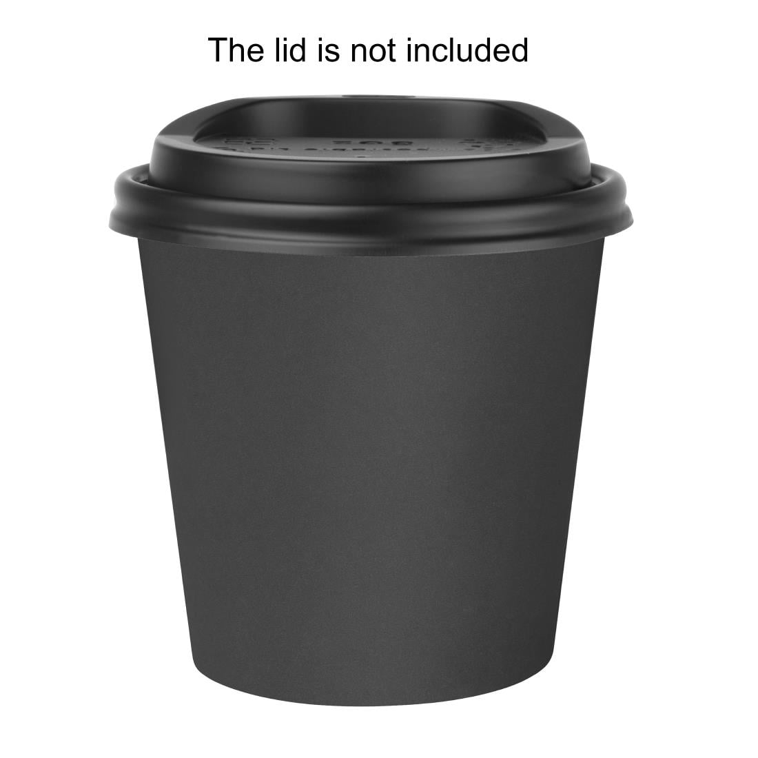 Fiesta Recyclable Hot Cups Single Wall Black 170ml (1000 Pack) (170ml | Pack Quantity: 1000) • PAS-HT468