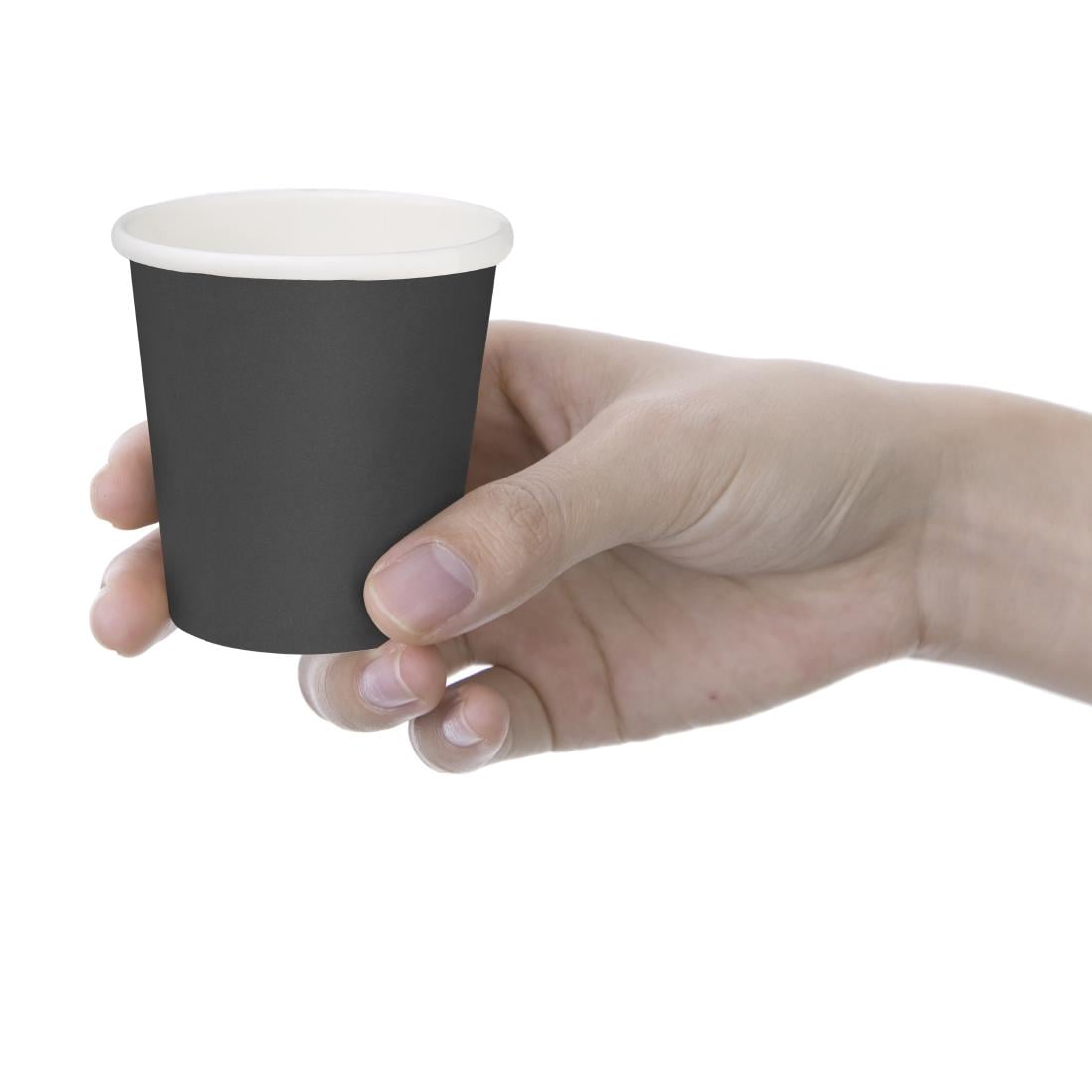 Fiesta Compostable Hot Cups Single Wall Black 6oz (50 Pack) (Pack Quantity: 50) • PAS-HT471