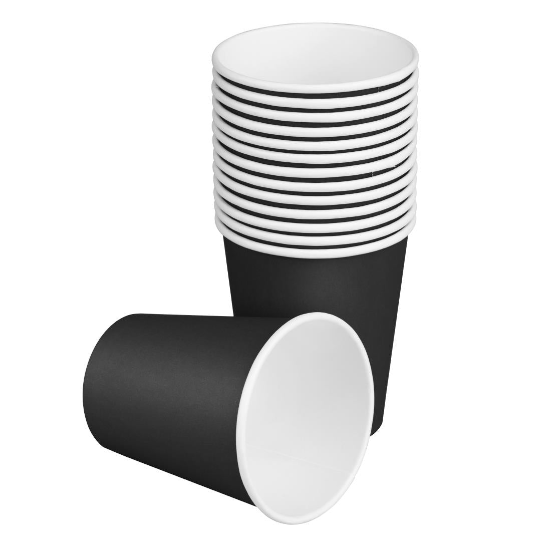 Fiesta Compostable Hot Cups Single Wall Black 6oz (50 Pack) (Pack Quantity: 50) • PAS-HT471