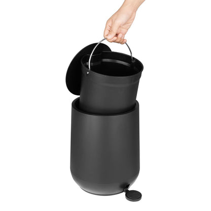 Jantex Pedal Bin Black 5Ltr • PAS-HT480