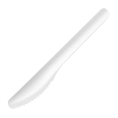 Fiesta Compostable Paper Knives 165mm (100 Pack) (Length: 165mm. Pack Quantity: 100) • PAS-HT484