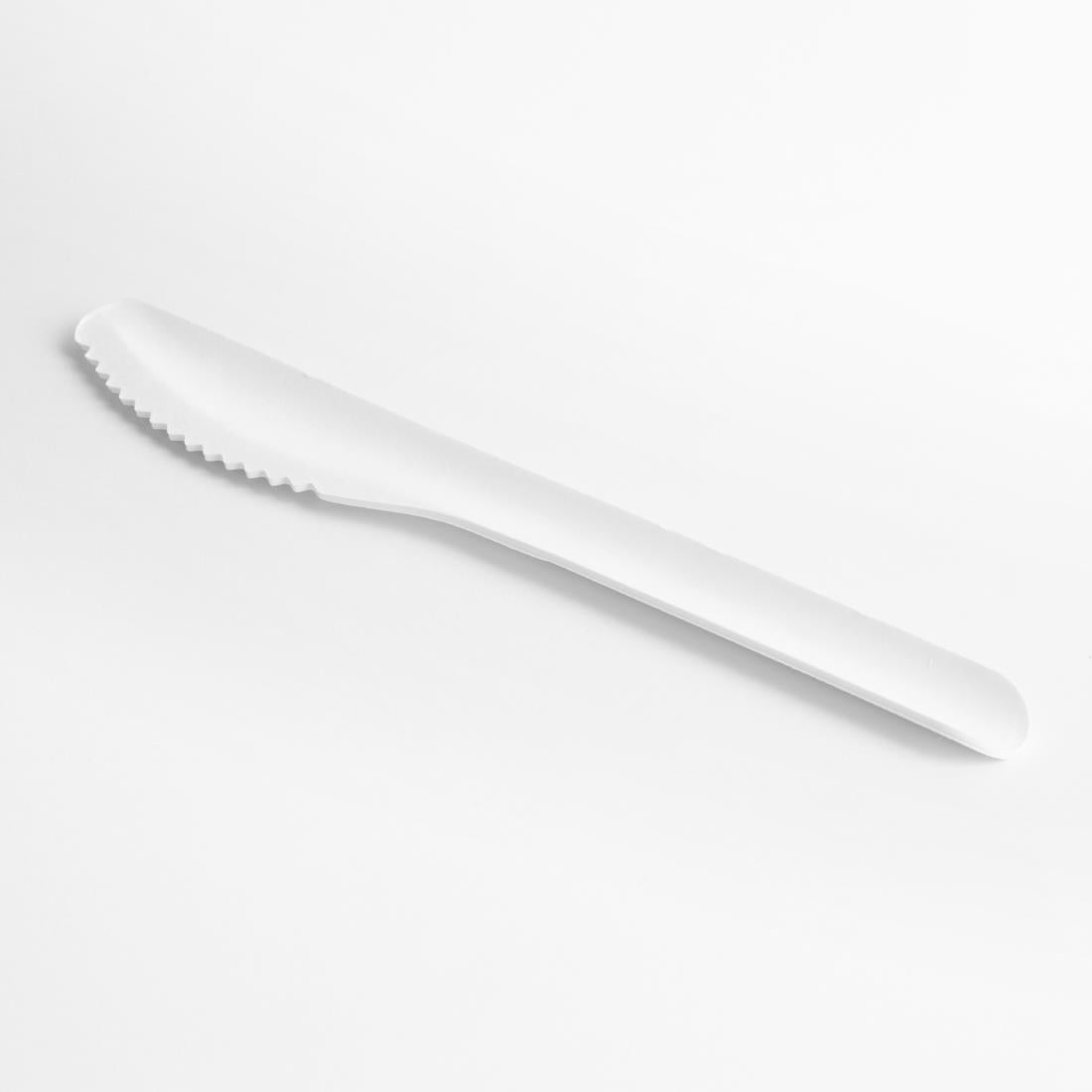 Fiesta Compostable Paper Knives 165mm (100 Pack) (Length: 165mm. Pack Quantity: 100) • PAS-HT484