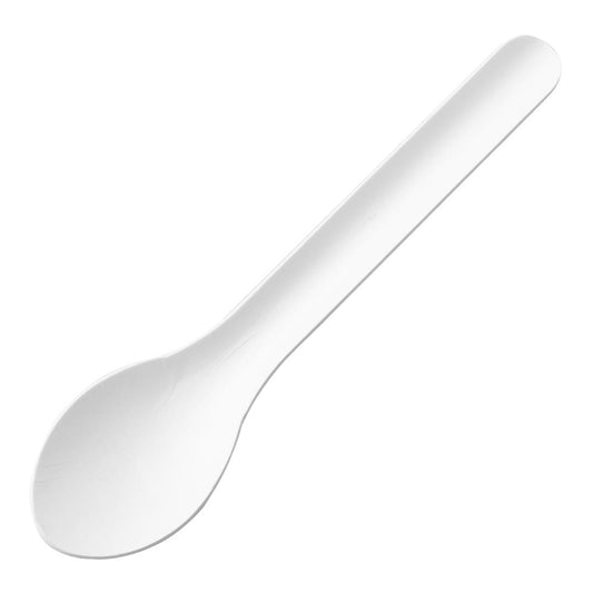 Fiesta Compostable Paper Spoons 150mm (100 Pack) (150(L)mm | Pack Quantity: 100) • PAS-HT485