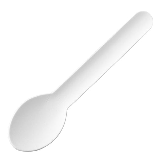 "Fiesta Compostable Paper Teaspoons 132mm (100 Pack)" (132(L)mm | Pack Quantity: 100) • PAS-HT486