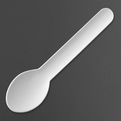 "Fiesta Compostable Paper Teaspoons 132mm (100 Pack)" (132(L)mm | Pack Quantity: 100) • PAS-HT486