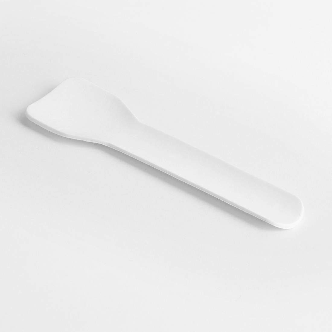 Fiesta Compostable Paper Ice Cream Spoons 95mm (100 Pack) (Length: 95mm. Pack Quantity: 100) • PAS-HT487