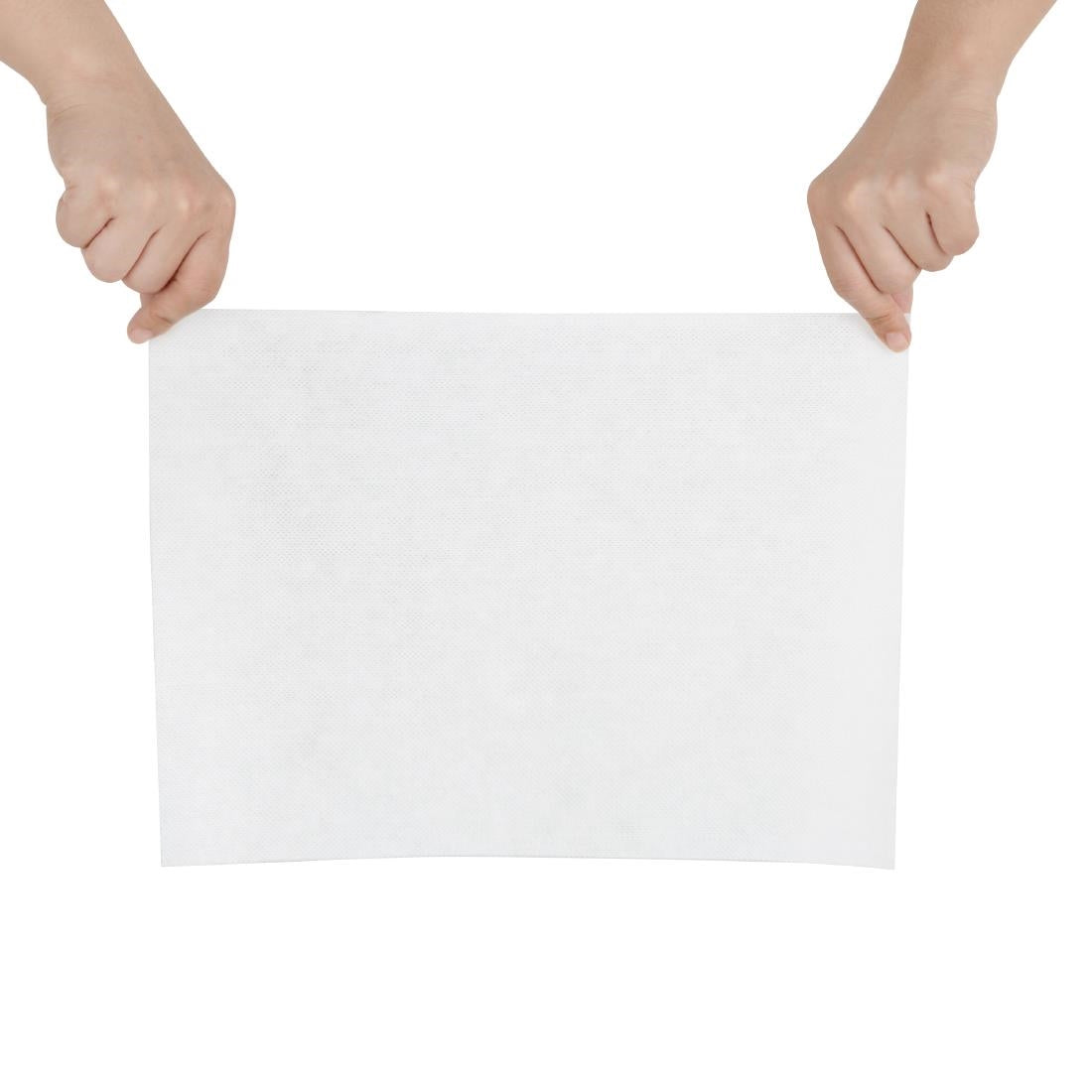 Jantex Green Compostable Cleaning Cloth White (200 Pack) (Sheet Size: 330(L)x250(W)mm | Pack Quantity: 200 Sheets) • PAS-HT496