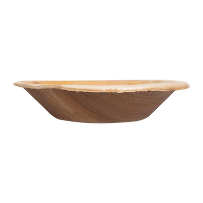 Fiesta Compostable Deep Palm Leaf Plates Round 175mm (100 Pack) (175(Ø)mm | Pack Quantity: 100) • PAS-HT873