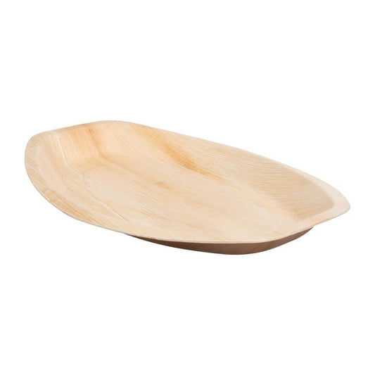 Fiesta Compostable Palm Leaf Oval Plates 360mm (100 Pack) (240(W) x 360(D)mm | Pack Quantity: 100) • PAS-HT876