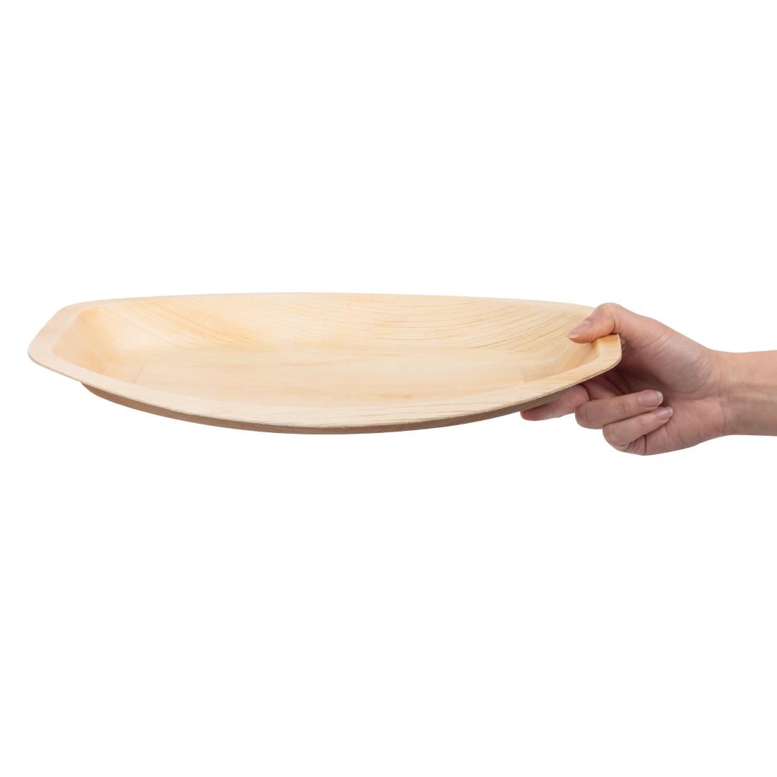 Fiesta Compostable Palm Leaf Oval Plates 360mm (100 Pack) (240(W) x 360(D)mm | Pack Quantity: 100) • PAS-HT876