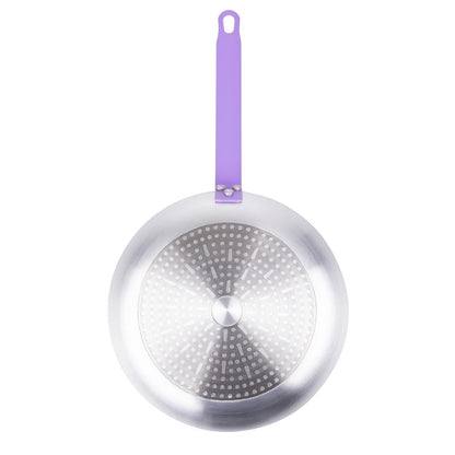 Hygiplas Aluminium Non-stick Teflon Platinum Plus Frying Pan with Purple Handle 280mm • PAS-HT969