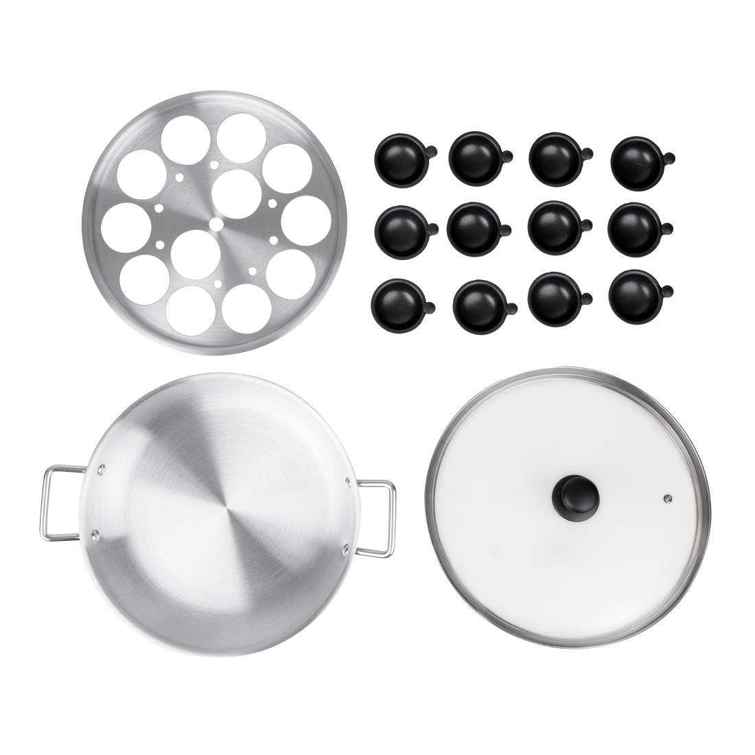 Vogue Aluminium Egg Poacher 350mm • PAS-HT975