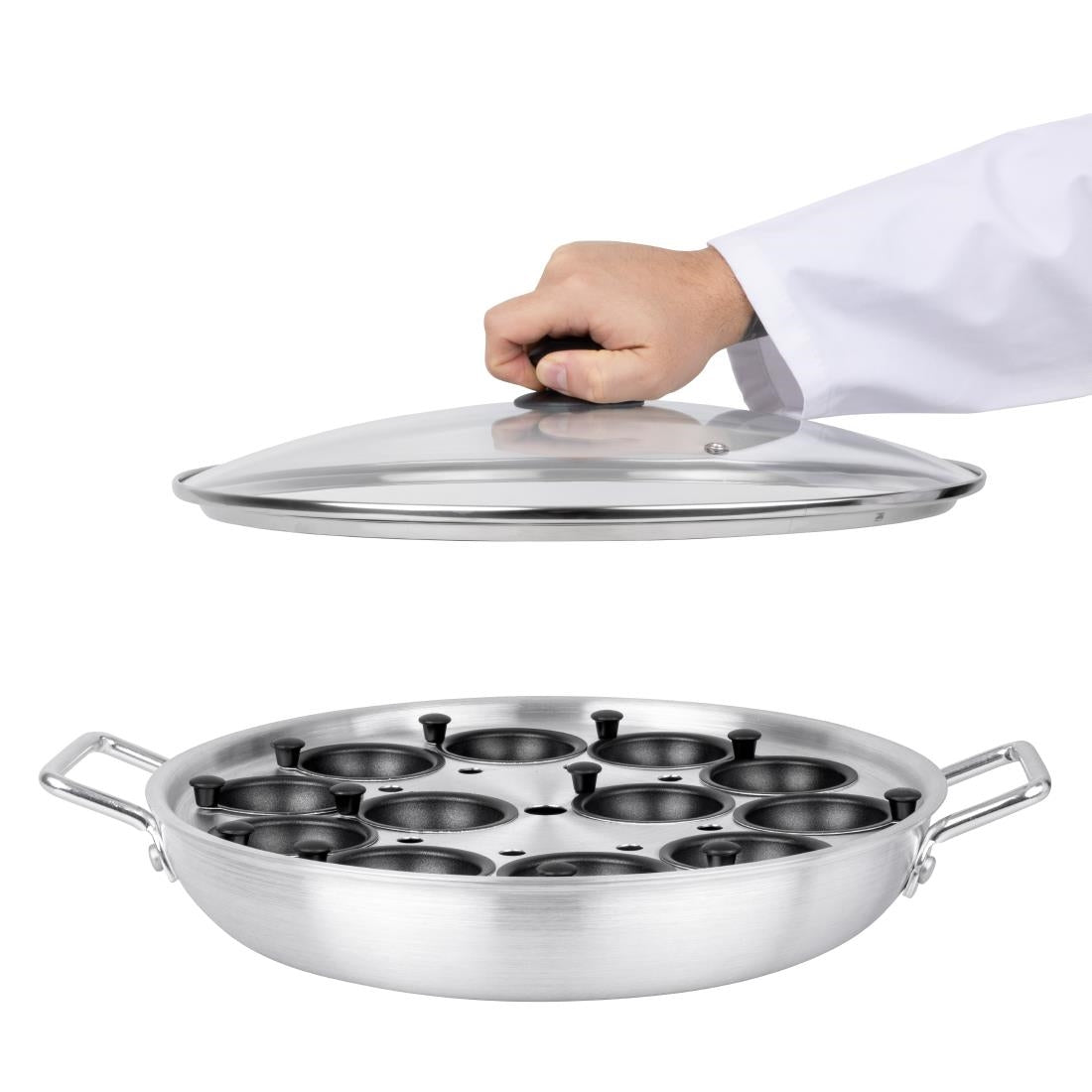 Vogue Aluminium Egg Poacher 350mm • PAS-HT975