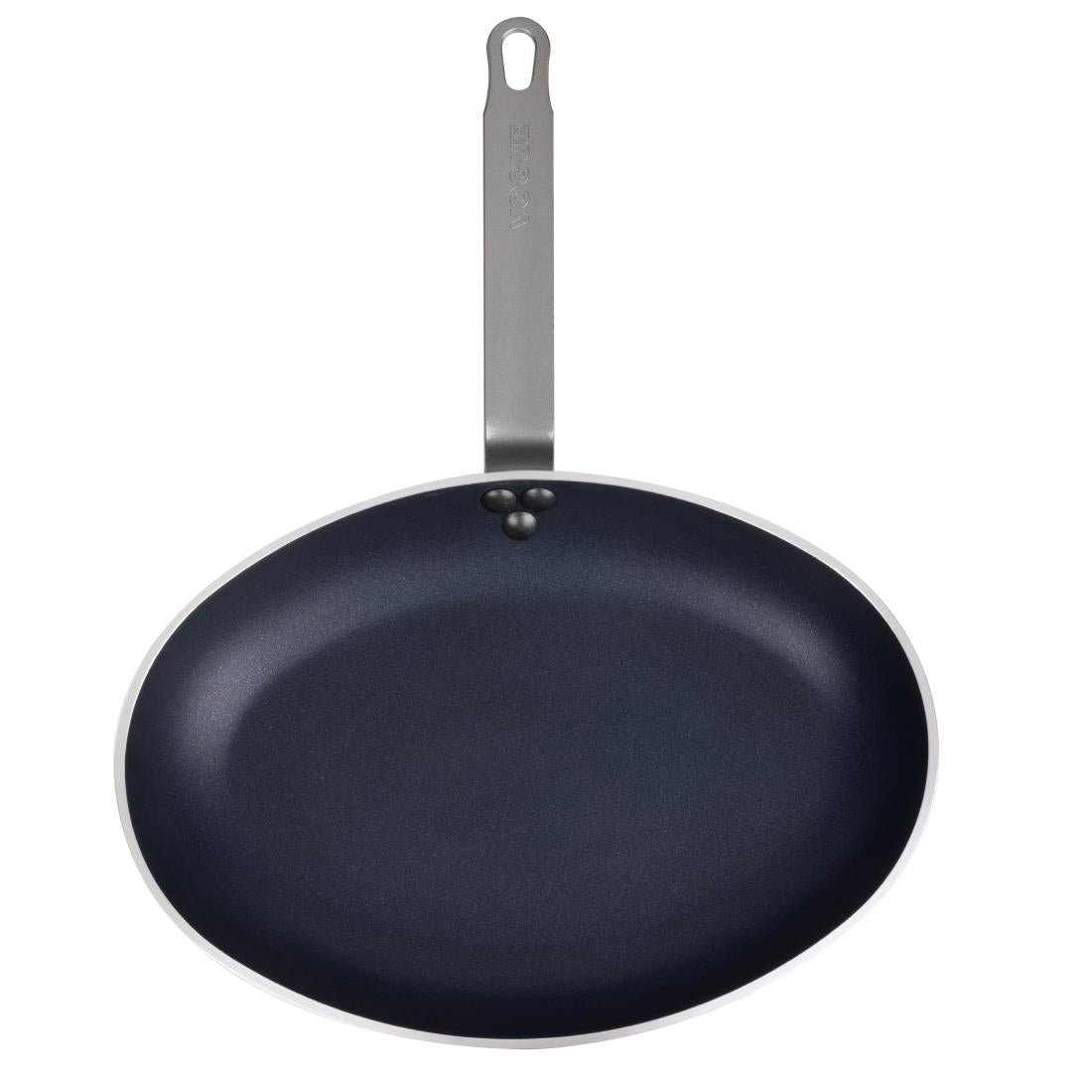 Vogue Aluminium Non-Stick Teflon Platinum Plus Oval Frying Pan 360mm • PAS-HT988