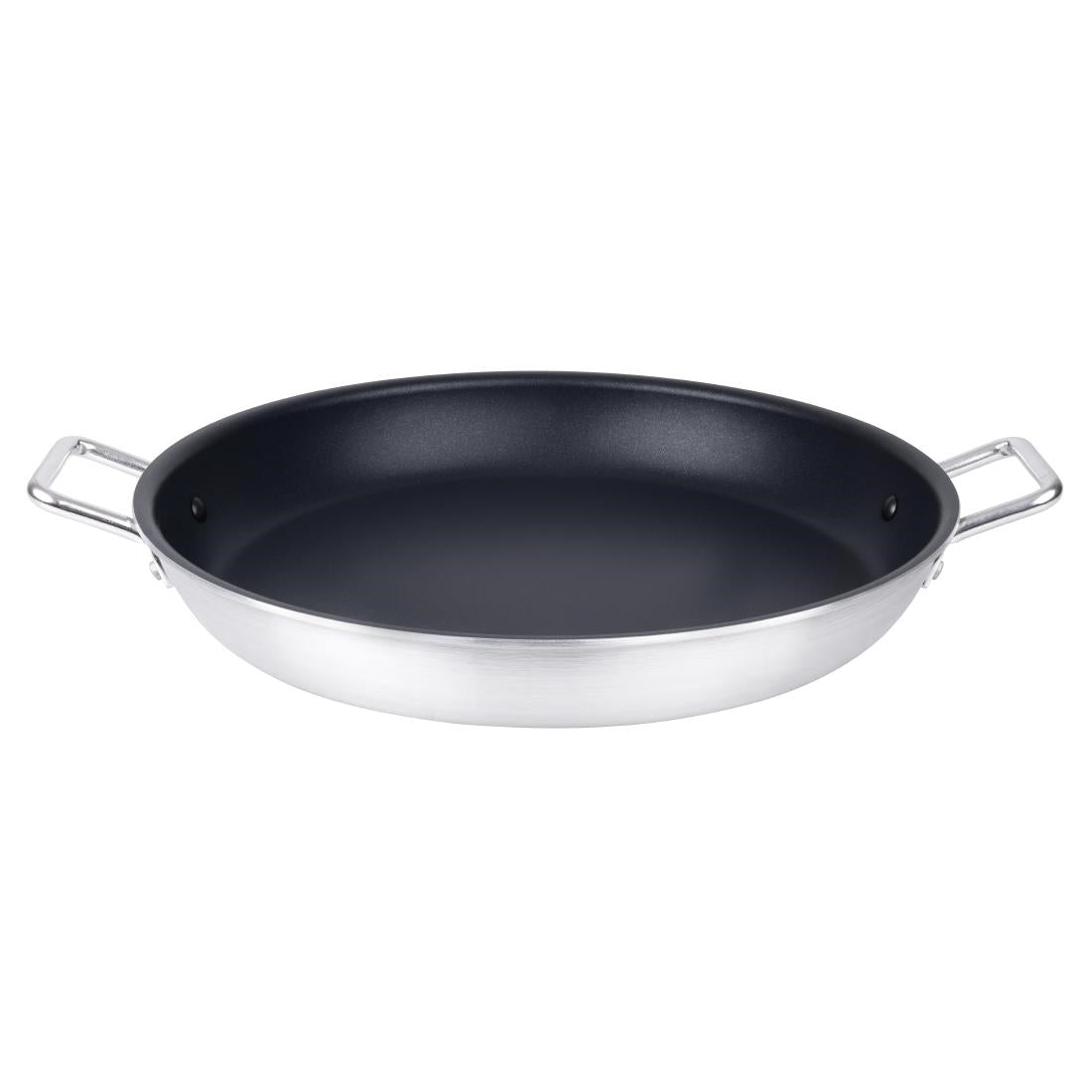 Vogue Aluminium Non-stick Teflon Platinum Plus Paella Pan 450mm • PAS-HT991