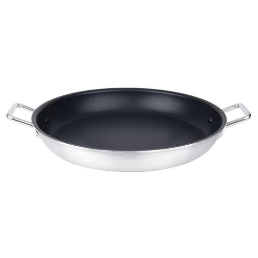 Vogue Aluminium Non-stick Teflon Platinum Plus Paella Pan 450mm • PAS-HT991