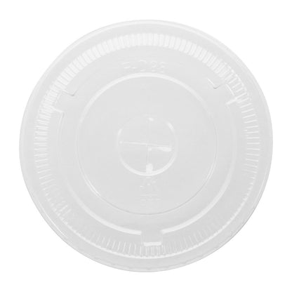 Fiesta Recyclable rPET Flat Lids for 340/455/568ml Cups (400 Pack) (8(H)x96(Ø)mm. Pack quantity: 400) • PAS-HU062